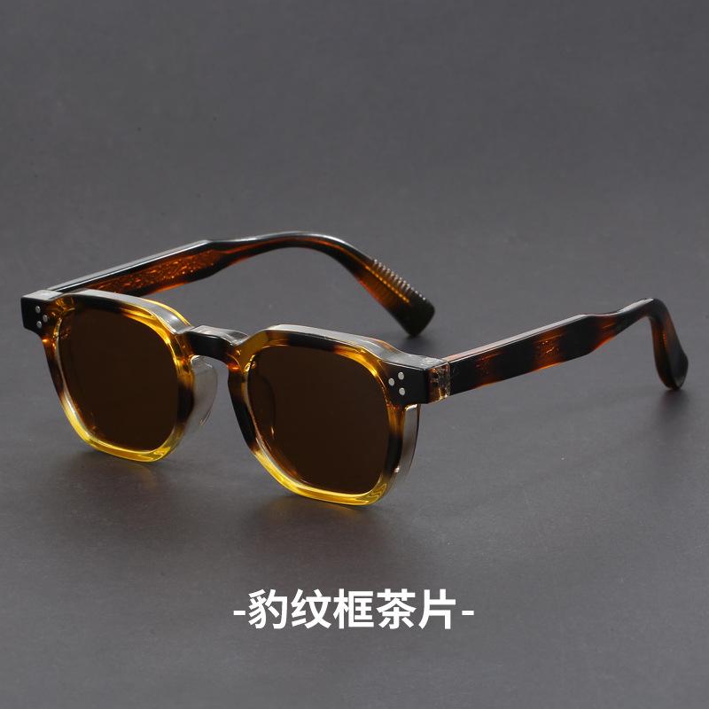 Retro Small Circular Sunglasses Men Punk Propionic Luxury Brand Design Sun Glasses Women Business Party Eyewear UV400