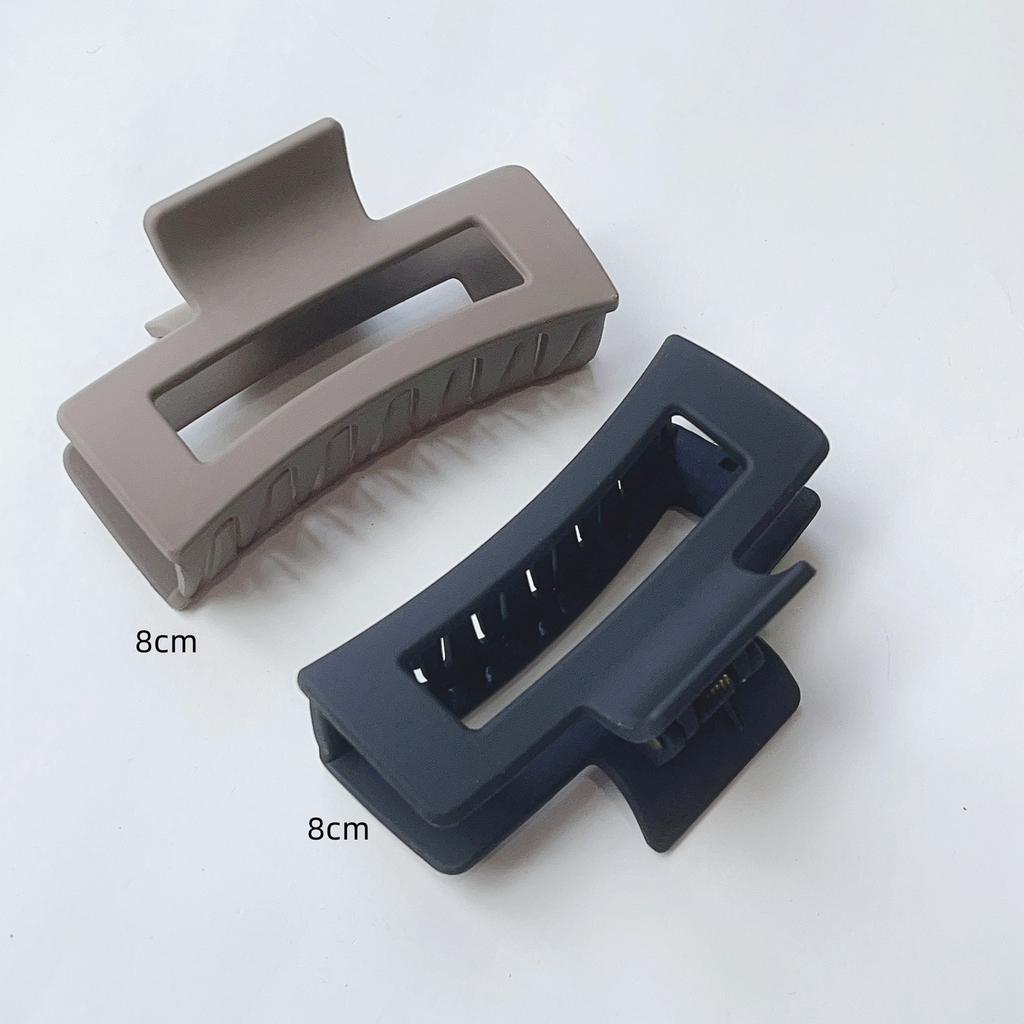 2 Pack 4.3 Inch Large Hair Clips Neutral Color Hair Claw for Women Thin Thick Curly Hair Matte Claw Clips Strong Hold Jaw Clip
