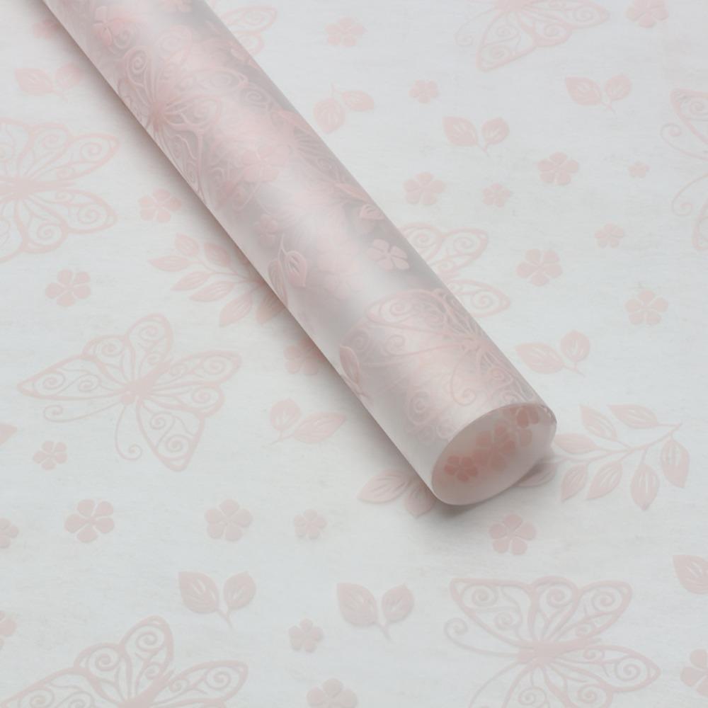 20Pcs Translucent Butterfly Floral Wrapping Paper Butterfly Patterned Gift Packaging Paper Flower