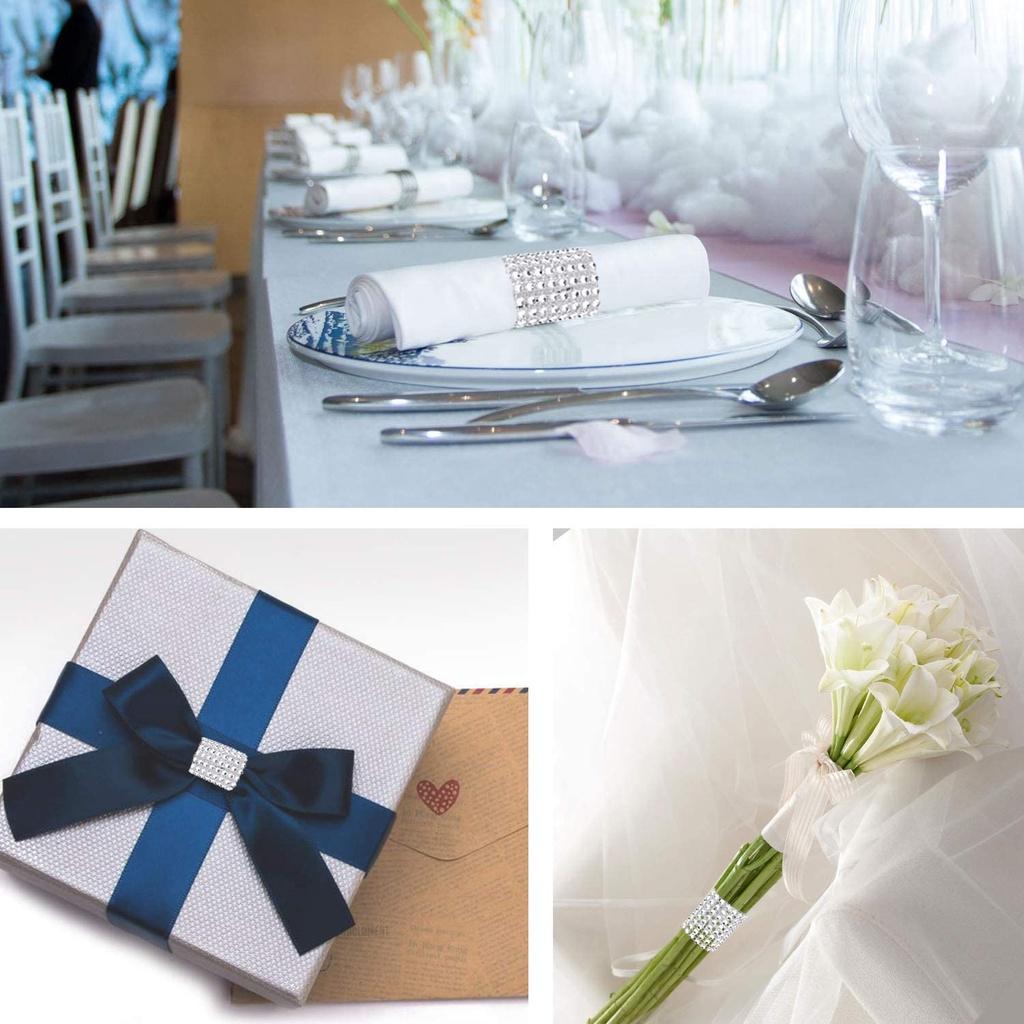 STRASSED NAPKIN HOLDER FOR HOLIDAYS WEDDING DINNERS NAPKIN HOLDER Fabric Napkin Holder Cloth Napkin Ring
