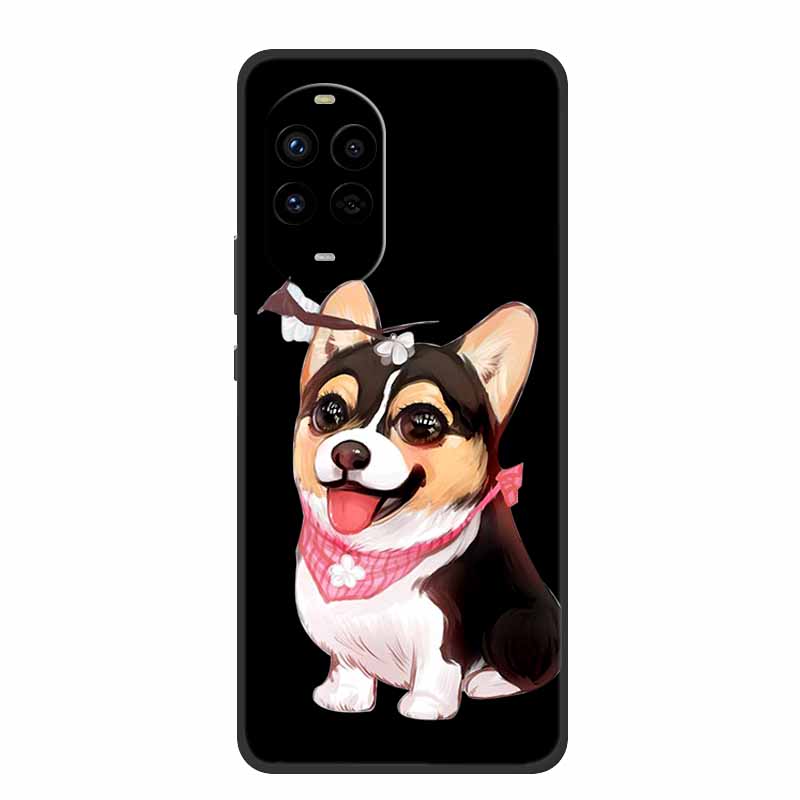 Black Silicone Case For Huawei Nova 13 Pro Case Cartoon Soft Back Cover For Huawei Nova 14 Pro Ultra Phone Case Nova14 Ultra Bag