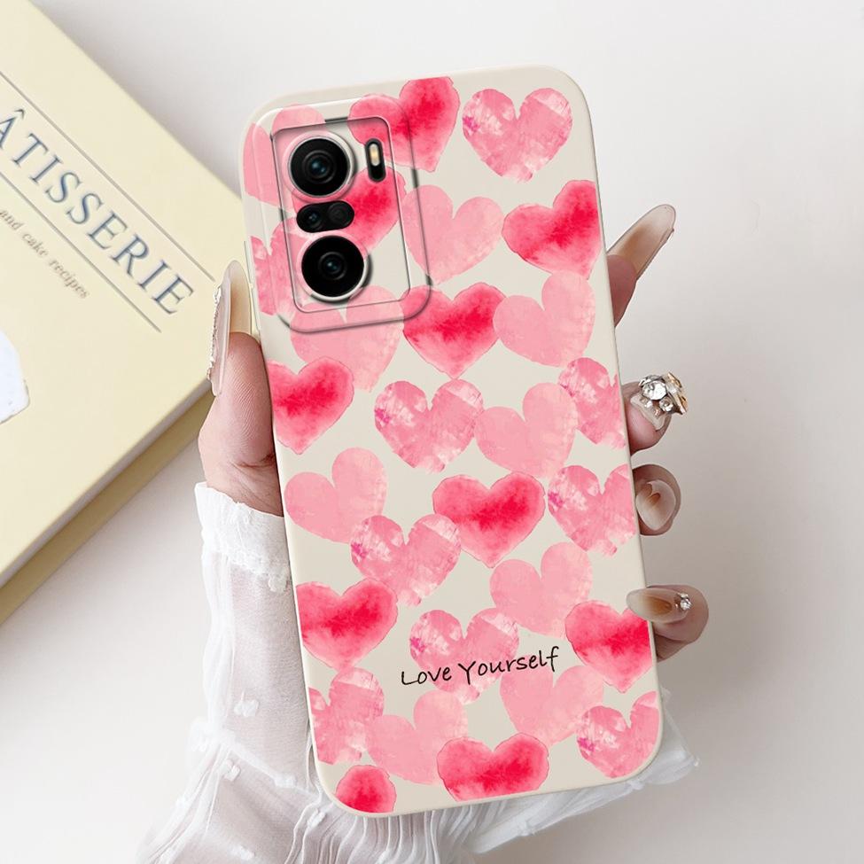 For Xiaomi Poco F3 Case Silicone Cute Cat Fashion Butterfly Flowers Love Funny Painted Phone Case M2012K11AG