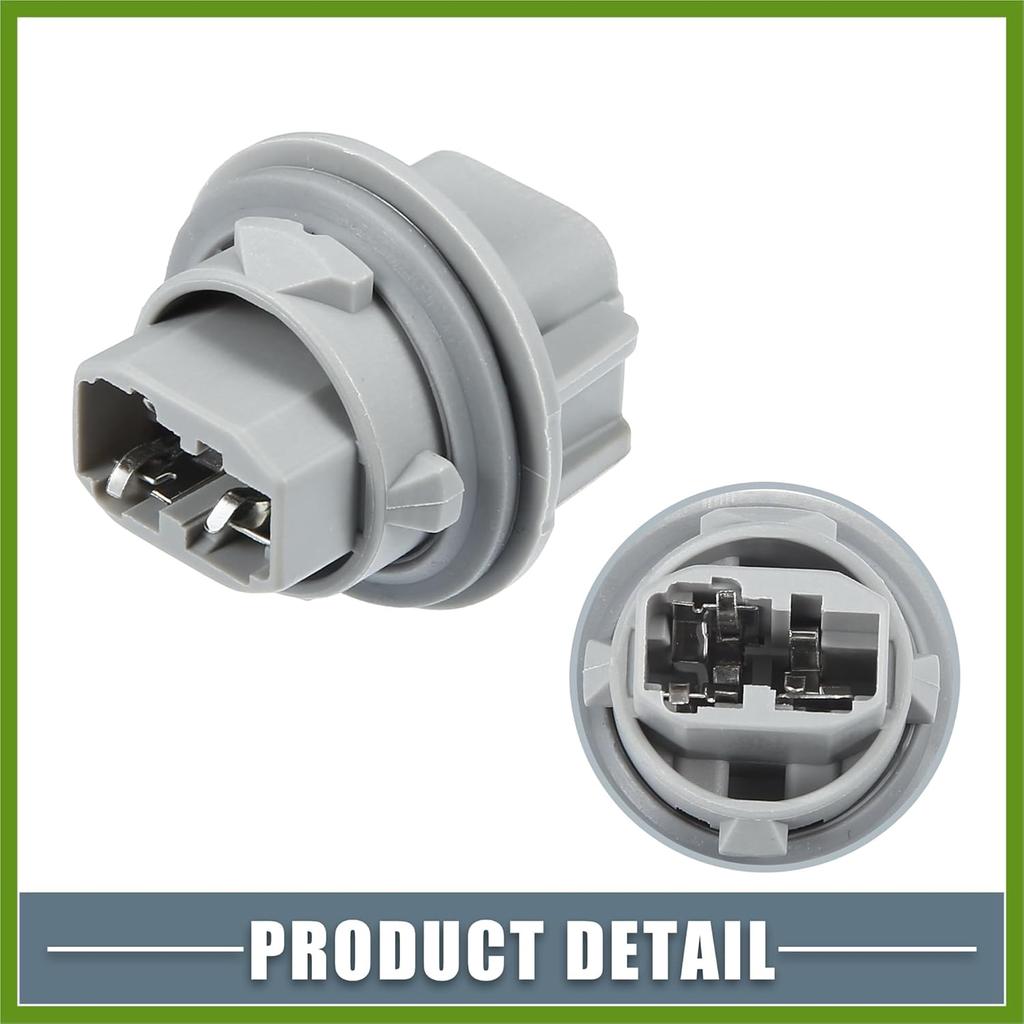 Turn Signal Pointer Light Bulb Socket 33302S5AA01 for Acura RDX 2007-2015 Plastic Gray (Set of 2) Replace Parts Vehicle Components