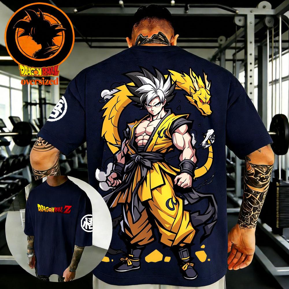 Summer Dragon Ball Retro Men's Fitness T-shirt Suitable for Both Men and Women