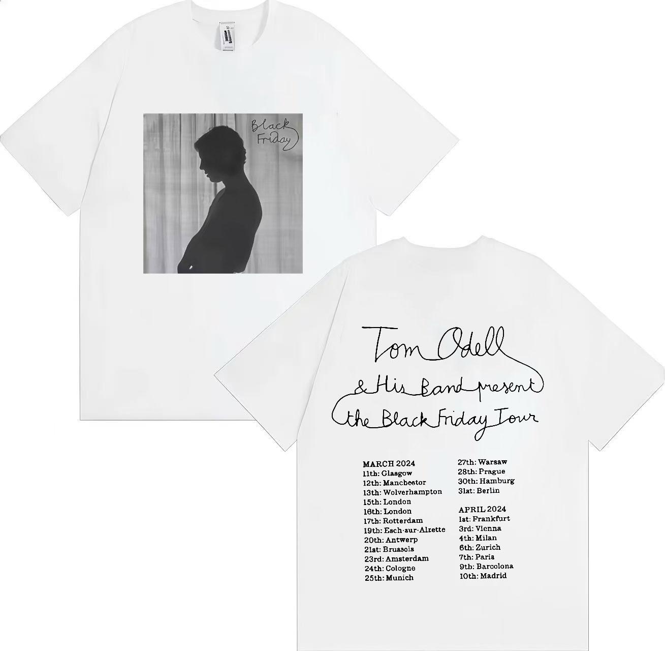 

Модна футболка Tom Odell A Wonderful Life Хіп-хоп Бавовняна Вільна Круглий виріз Вільна Вулична Повсякденна Літня 100% Чиста Бавовна Футболка XL