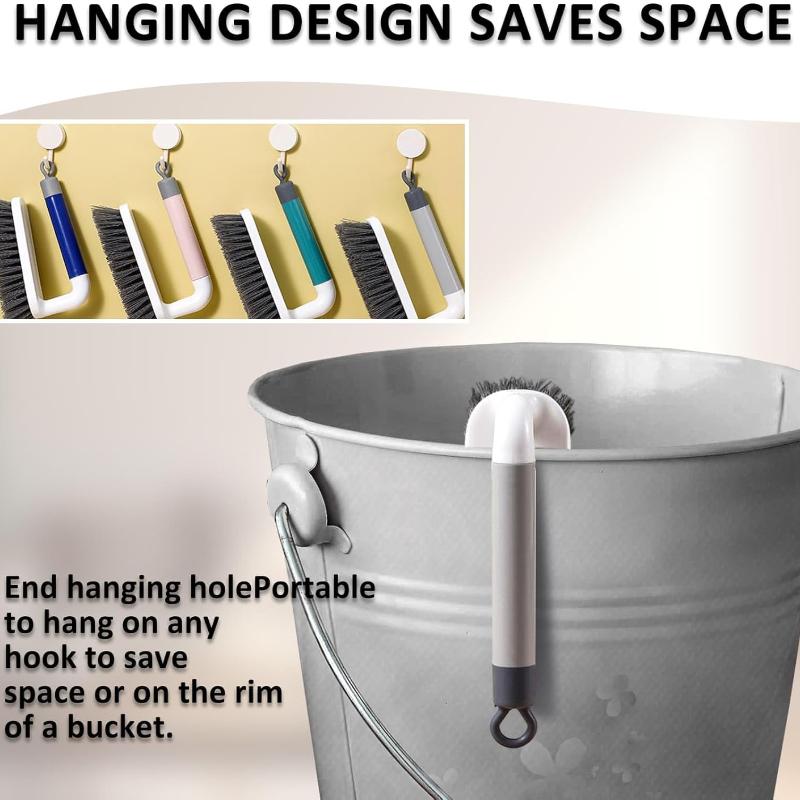 2pcs Scrub Brush, Scrubbing Cleaning Brushes, Heavy Duty Cleaning Brushes with Handle, for Shower, Bathroom