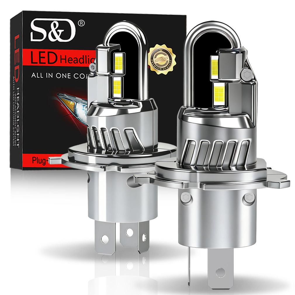 2 Stück H7 H4 LED-Scheinwerferlampen Canbus 30000LM 100W U-förmiges Kupferrohr Autolicht Turbo H11 9005 HB3 Scheinwerfer 6500K Weiß 12V Mit Lüfter