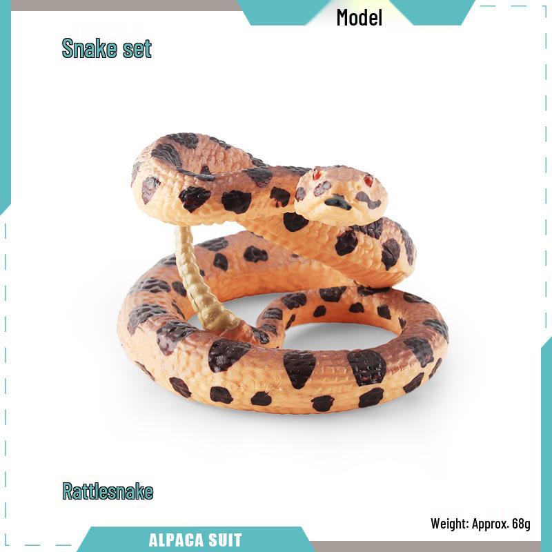 Reptile Simulation: Snake Wildlife Toy - Children's Cognitive Decor Model