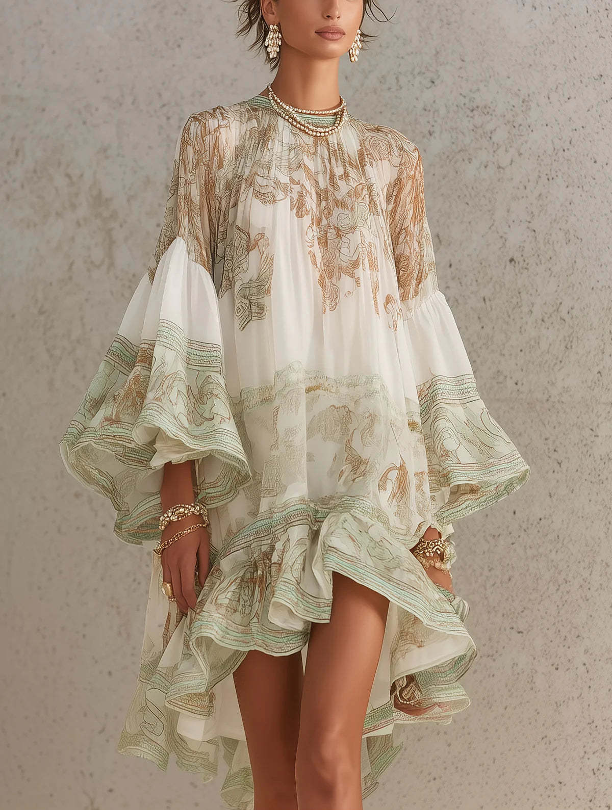 New European and American style printed