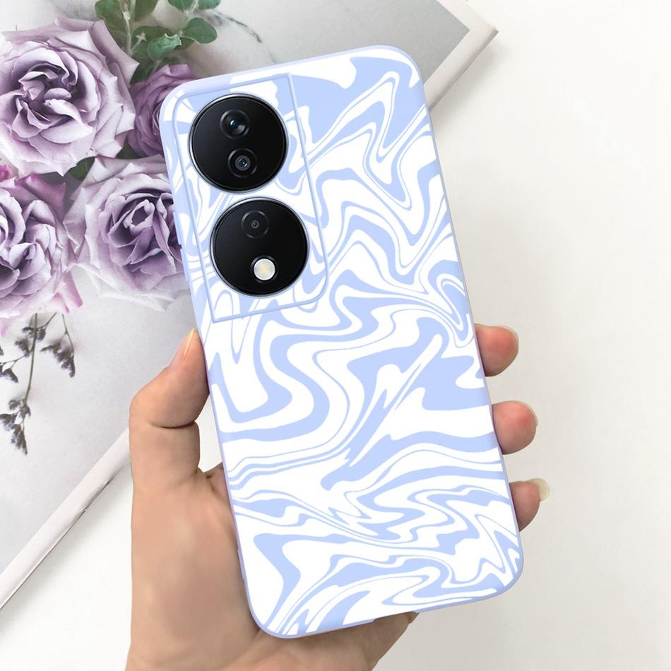 Cool Fashion Moon Printed Case For Honor X7b Candy Color Soft Silicon TPU Shockproof Phone Cases For HonorX7b X 7B 4G CLK-LX2