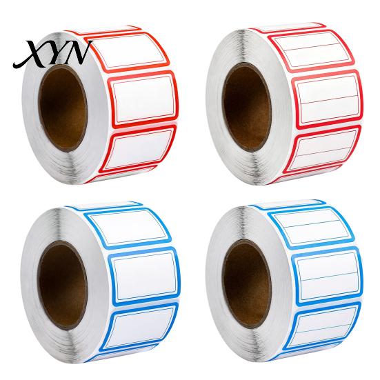 Self-Adhesive Name Tags 500 Pcs Label Stickers, Color Coding Tags, Waterproof No Residue Labels Removable for Handwriting File Folders, Price Shelves