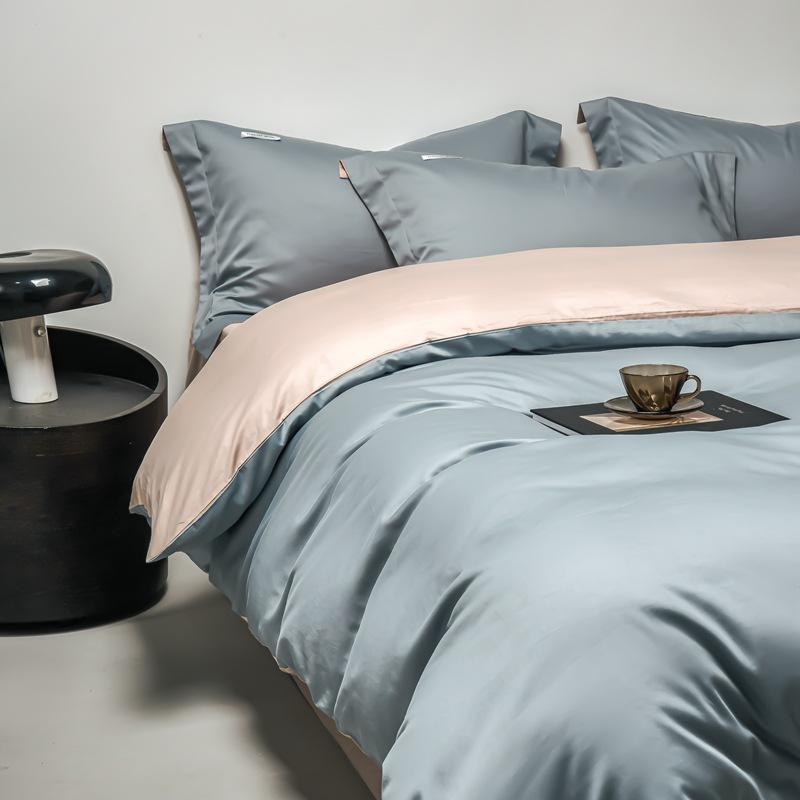 Light Luxury Long-Staple Cotton Bedding Sets Pure Cotton Embroidery Super Soft Bedclothes High Quality Comforter Set for Adults