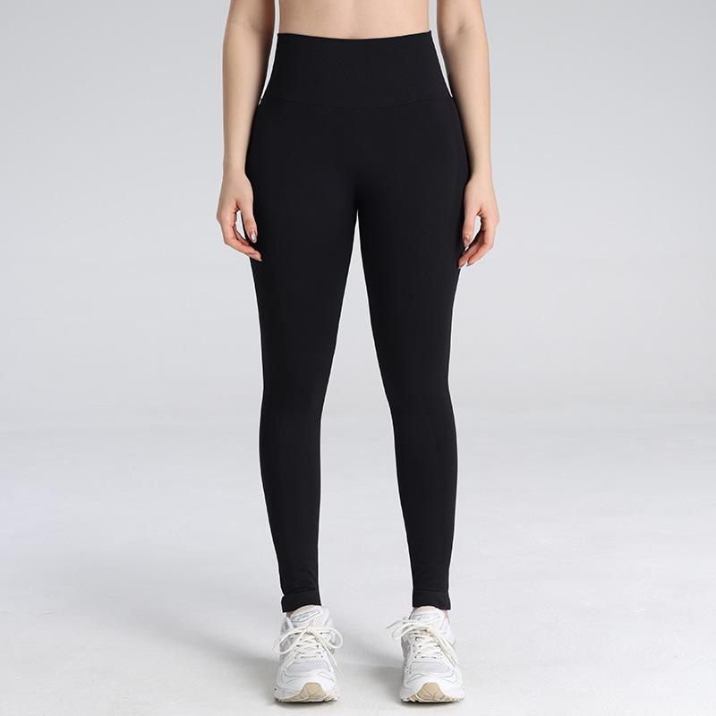 European and American cross-border seamless woven leggings high waist hip yoga pants 3D peach hip sports fitness trousers 4/S