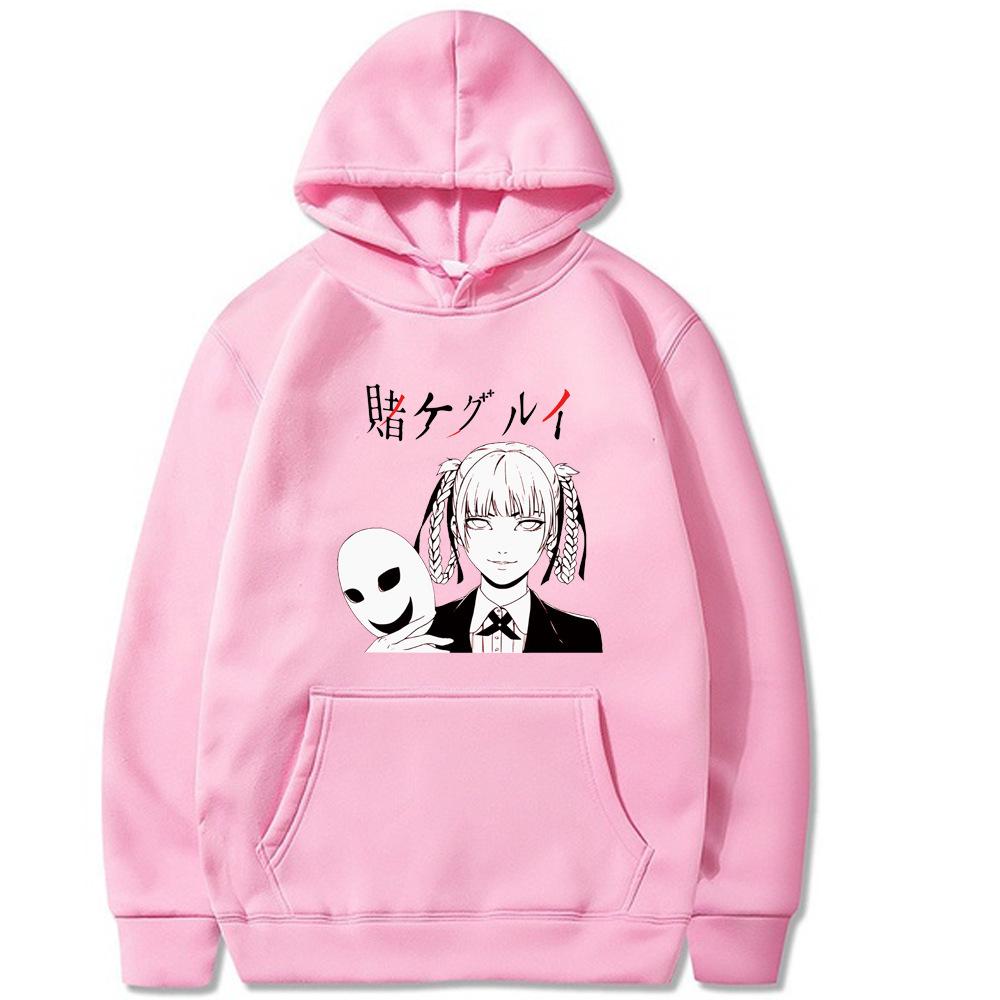 

Kakegurui Мужские толстовки Мальчики Харадзюку Девочки Пуловер Причудливый Музыкальный подарок Осень Зима Повседневная Свободная Удобная Толстовка 3XL