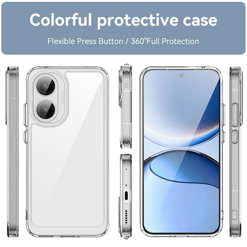 For Xiaomi Poco F7 Case Xiaomi Poco F7 5G Cover Funda TPU Clear PC + Silicone Shockproof Protective Phone Cover Xiaomi Poco F7