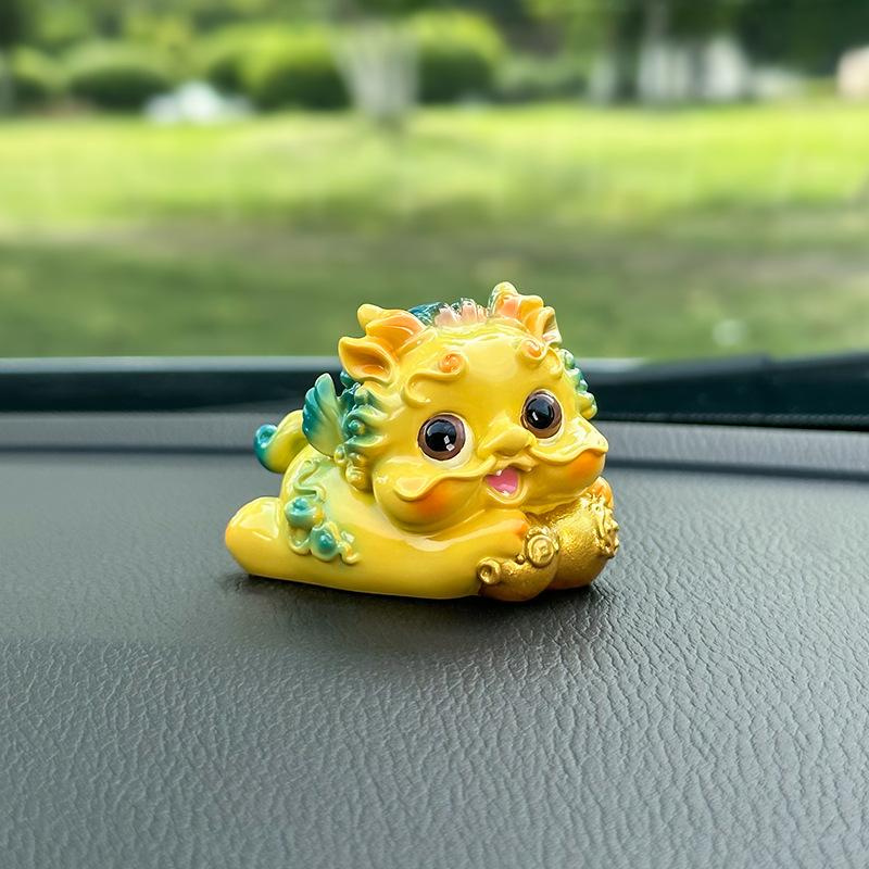 

Phoenix-themed Car Accessories and Decorative Items - High-end Automotive Interior Products - High-end Resin Dashboard Mini Ornaments Small-A model жёлтый