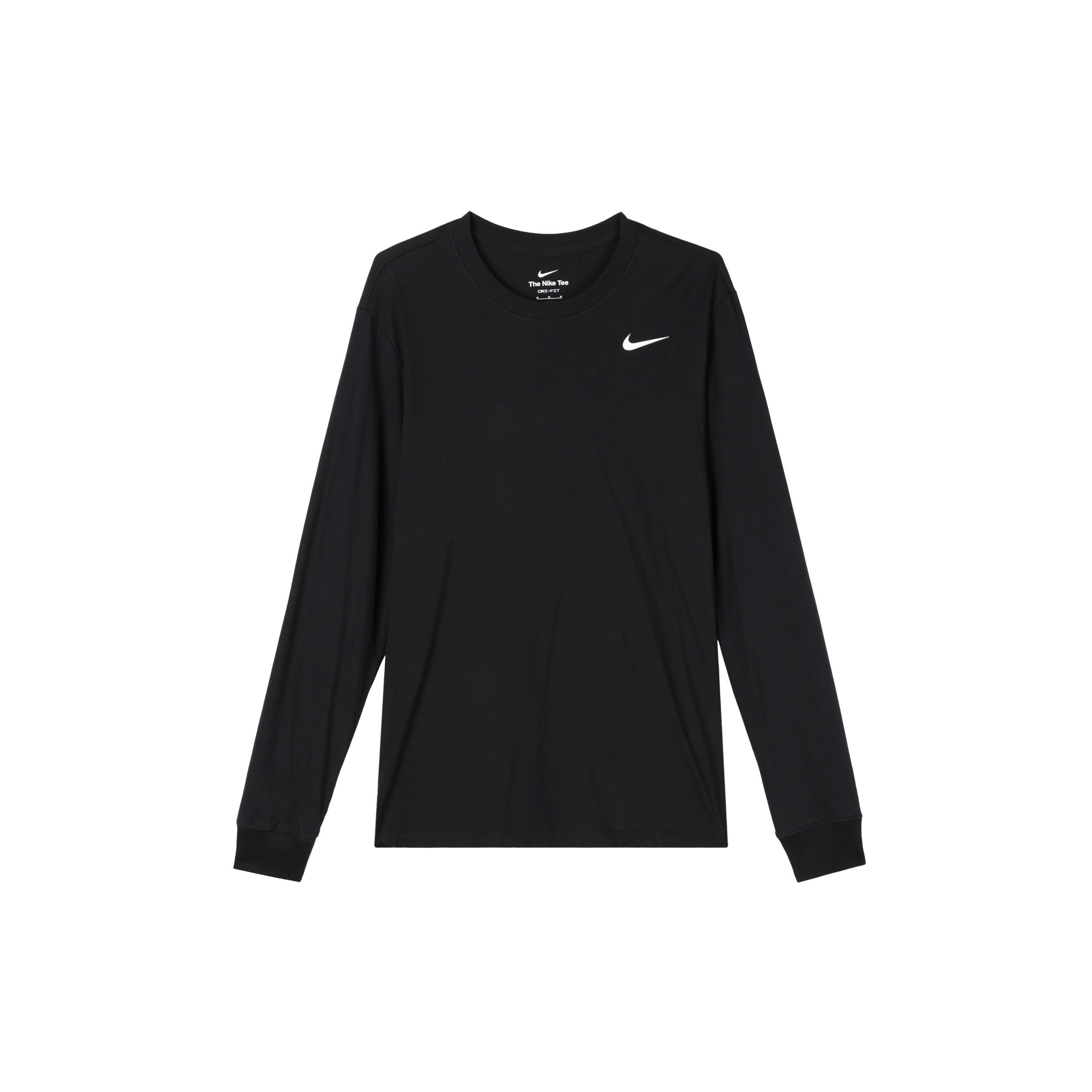 Nike Dri-FIT UV Long Sleeve Miler Running T-Shirt Black Men s BV7970-010 S