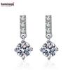 Korean Moissanite Imitation Tassel Earrings: Simple, Versatile, and Elegant.