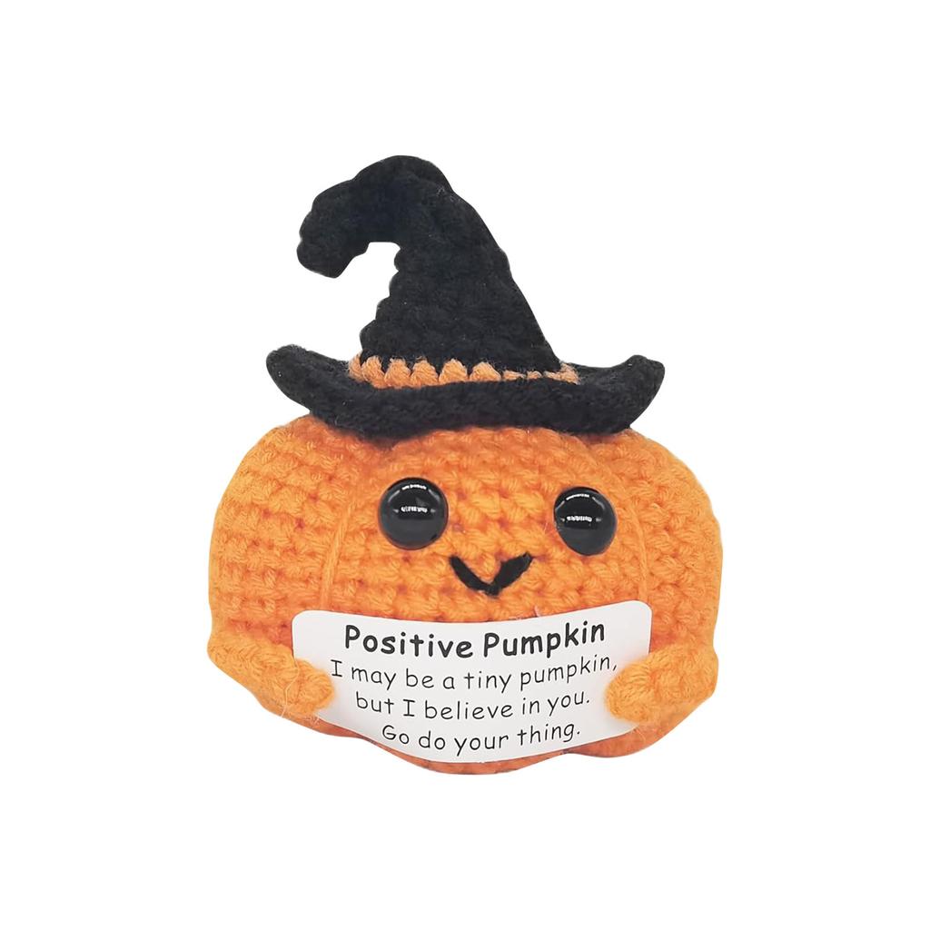 Funny Positive Life Vegetable Creative Knitted Animal Holding Card Crochet Easter Birthday Christmas Girls Gift Party Decor