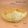 Poyasa Fashion Caucasus Women Dress Belt Metal Waist Chain Adjustable Length Arabic Bridal Wedding Jewelry Waistband