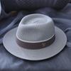 Big Head Designer Sun Hat  Panama Straw Hat  Large Size Summer Women/Men Wide Brim Beach Hat UV Protection Fedora Birthday Gift