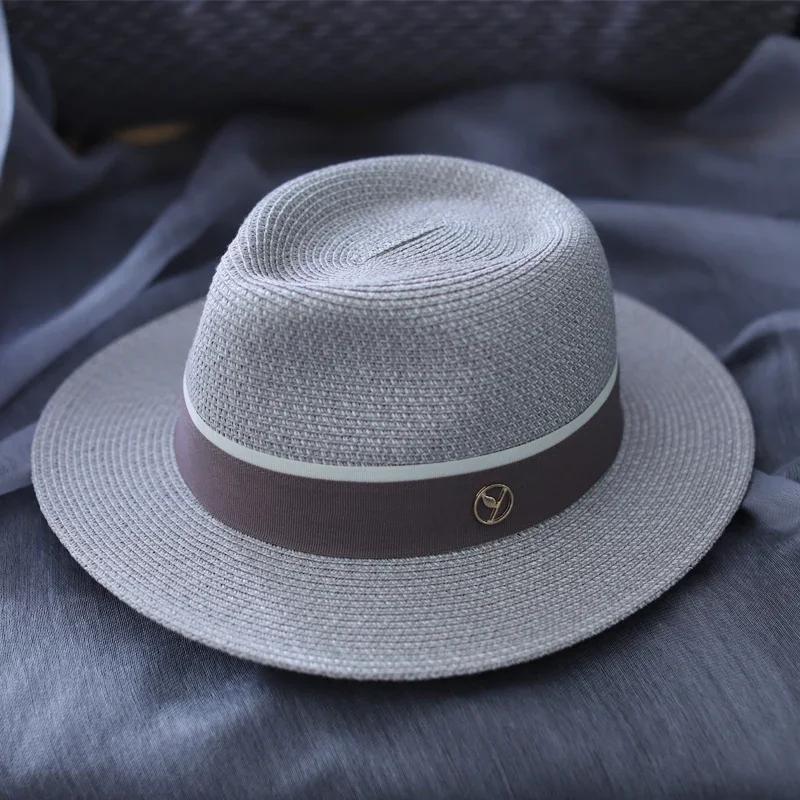 Big Head Designer Sun Hat  Panama Straw Hat  Large Size Summer Women/Men Wide Brim Beach Hat UV Protection Fedora Birthday Gift