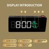 Temperature Humidity Display Mirror Projection Clock Rotatable Electronic Alarm Clock  Home Office
