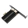 PCIe Network Card 2.5Gbps Dual Port Gold Plated Pin Aluminium Alloy Gigabit Ethernet Card for