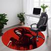 1PC Scream Office Round Rug, Non-slip, Soft and Durable Office Rug for Interior Decoration, Perfect for Office, Beautiful Decoration