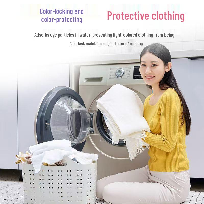 Color Absorbing Anti-Bleed Laundry Sheets for Washing Machines (Non-Dyeing)