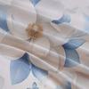 3pcs Duvet Cover Set White Flower Blue Leaves Feather Butterfly Theme Perfect for Bedroom Living Room Hotel Lounge Decoration