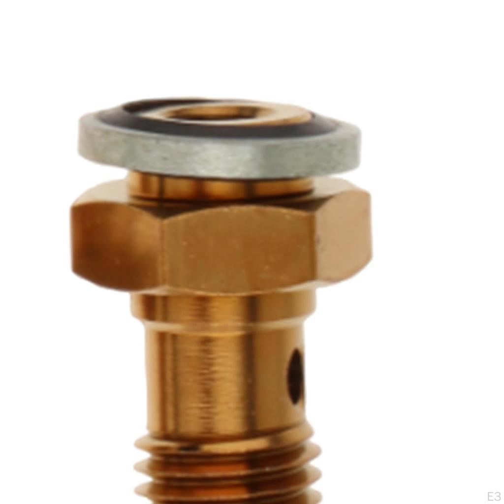 Banjo Bolt Bleeder Screw Brake Line Fitting Easy Installation Replacement Washers Bleed Nipple