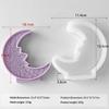 Flexible Sturdy Silicone Mould Fashion Accessory for Making Unique Moon Shaped Candle and Home Decorations