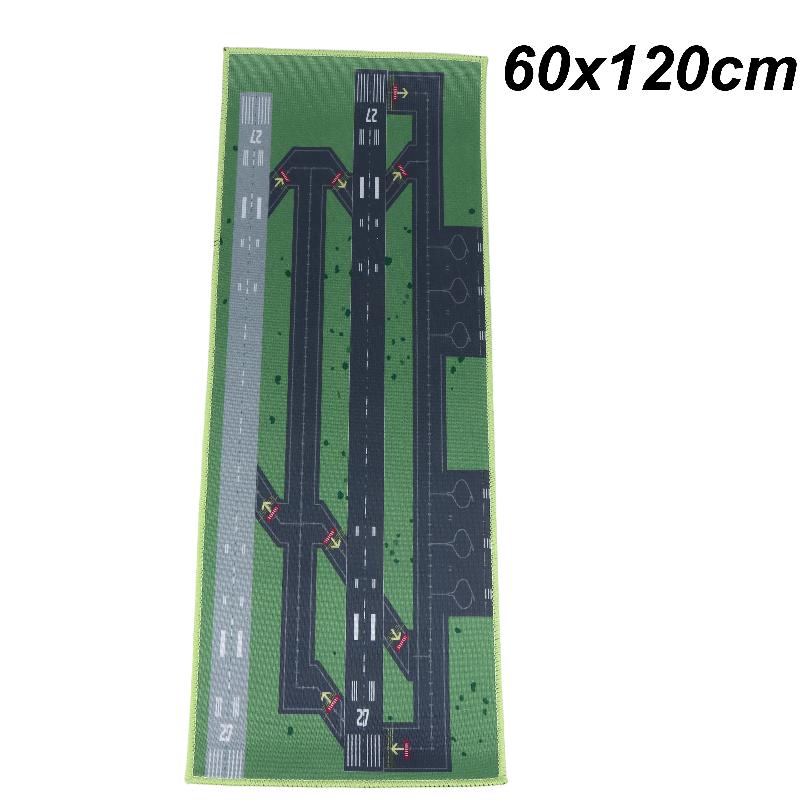 Runway Design Floor Rug 1Pcs Aviation Airport Track Non-Slip Soft Mat for Bedroom Game Room Living Room