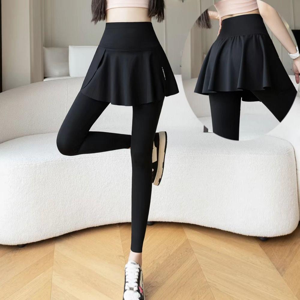 High Waist Elastic Leggings Side Pocket Sports Yoga Pants Fitness Legging Tummy Control