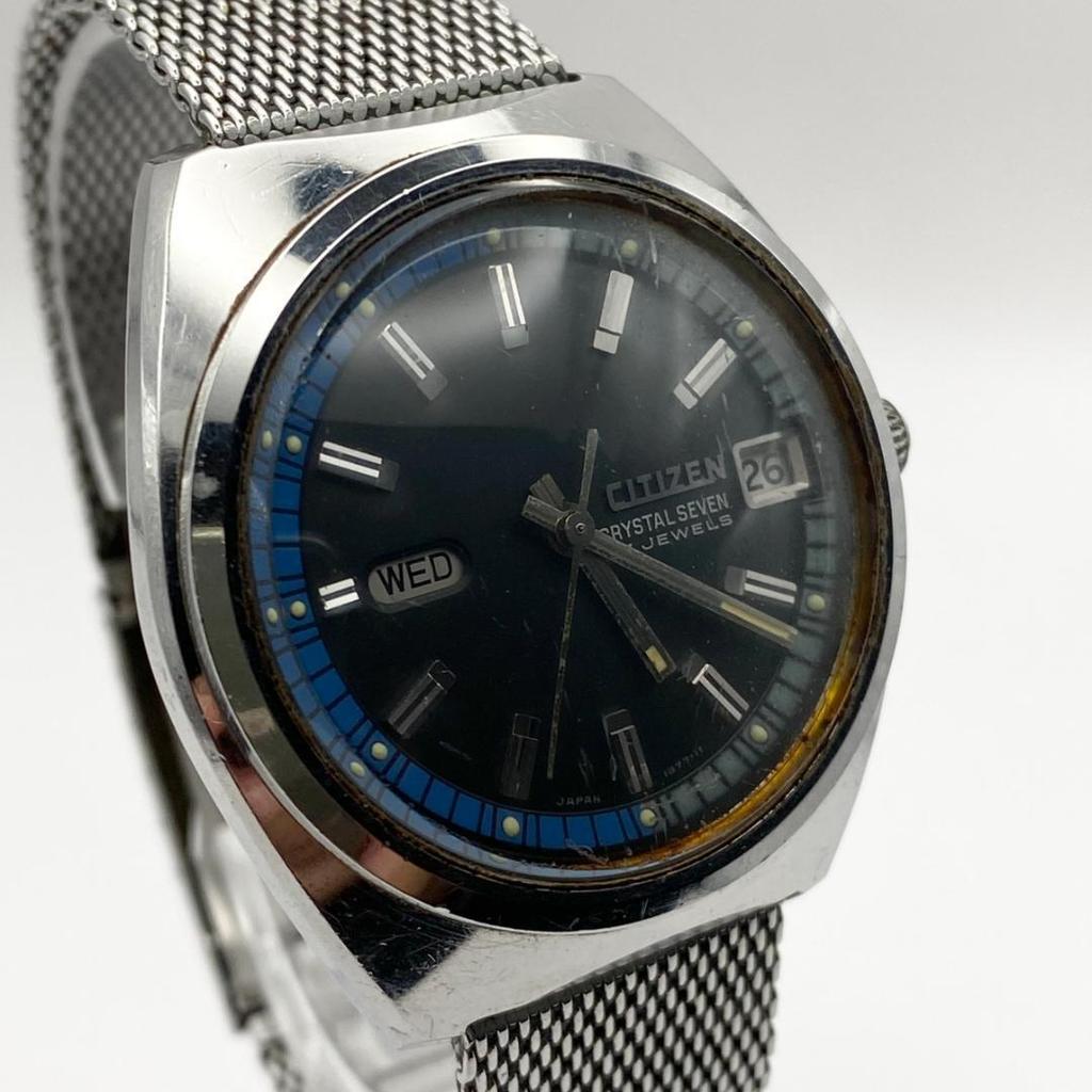 Used Working item CITIZEN CRYSTAL SEVEN Men's Automatic Watch