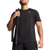 Puma American Logo Straight Cut Crew Neck Short Sleeve T-Shirt Men Tops Black 527338-01