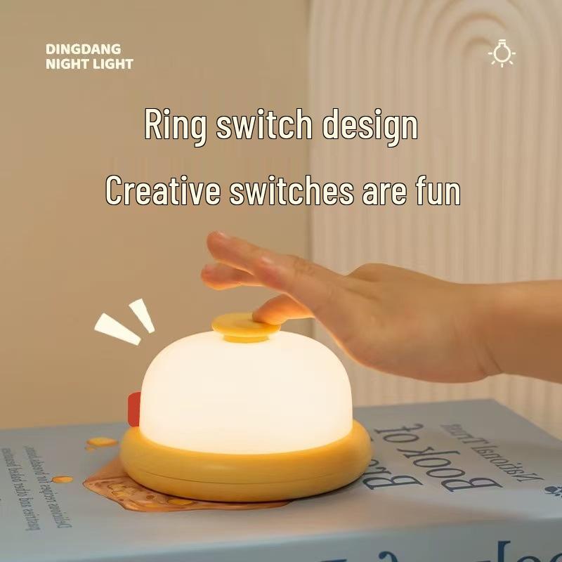 

Rechargeable Night Light: Eye-Friendly, Stepless Dimming for Baby Feeding & Sleep with Timer Warm Light