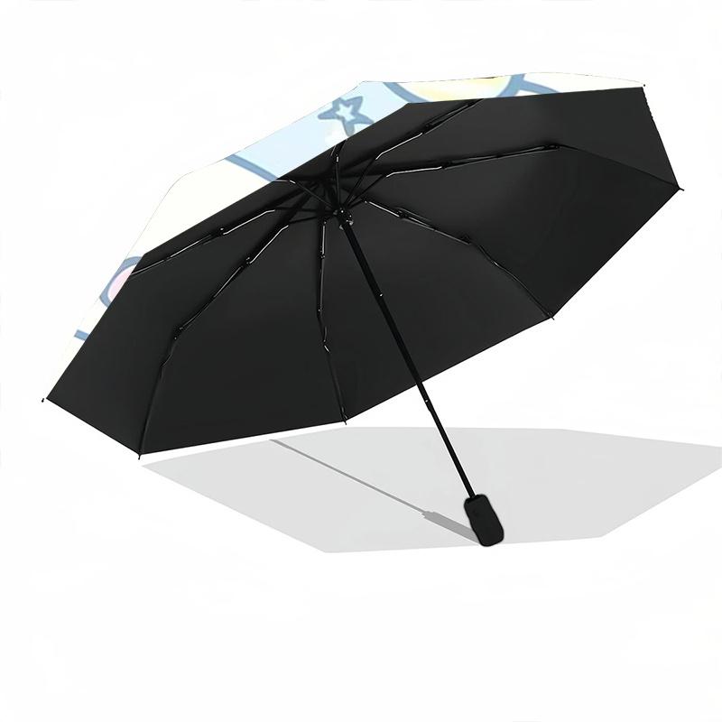 1pc Blue Cute Cinnamoroll Automatic 3-Fold Umbrella Design, Cute Cartoon Pattern, Portable Outdoor Umbrella, Perfect, Holiday Gift for fans.S007