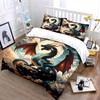 Dragon Fantasy Art Decor Set Soft Comfortable Duvet Cover Bedding Set Included 1*Duvet Cover & 2*Pillowcases, Gift