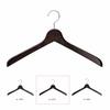 Nakata Hanger - Made in Japan Wooden Men's Shirt Hangers, Set of 5, Smoke Brown, SET-02 (420mm)