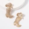 European and American New High-end Fashion Personalized Boots Alloy Earrings Geometric Pattern Hat Stud Earrings Versatile Earrings