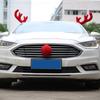 Red Nose Horn Costume Set Christmas Car Decor Rudolf Reindeer Elk Horn Car Decor Ornaments Christmas Ornament Christmas Supplies