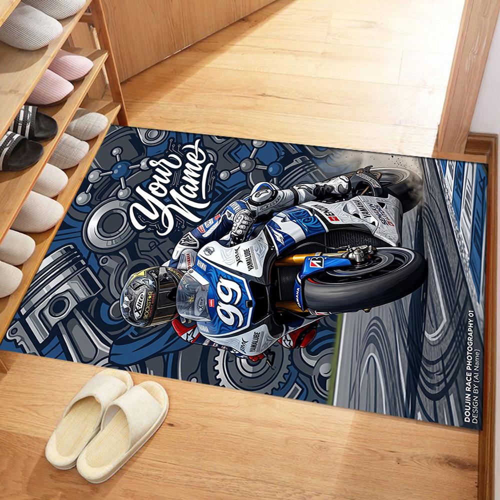Jorge Lorenzo Customize Your Name Area Rug Design For Study Room Dining Room Foyer Entryway Antislip Rug Decorate Offices Spiritual Gift