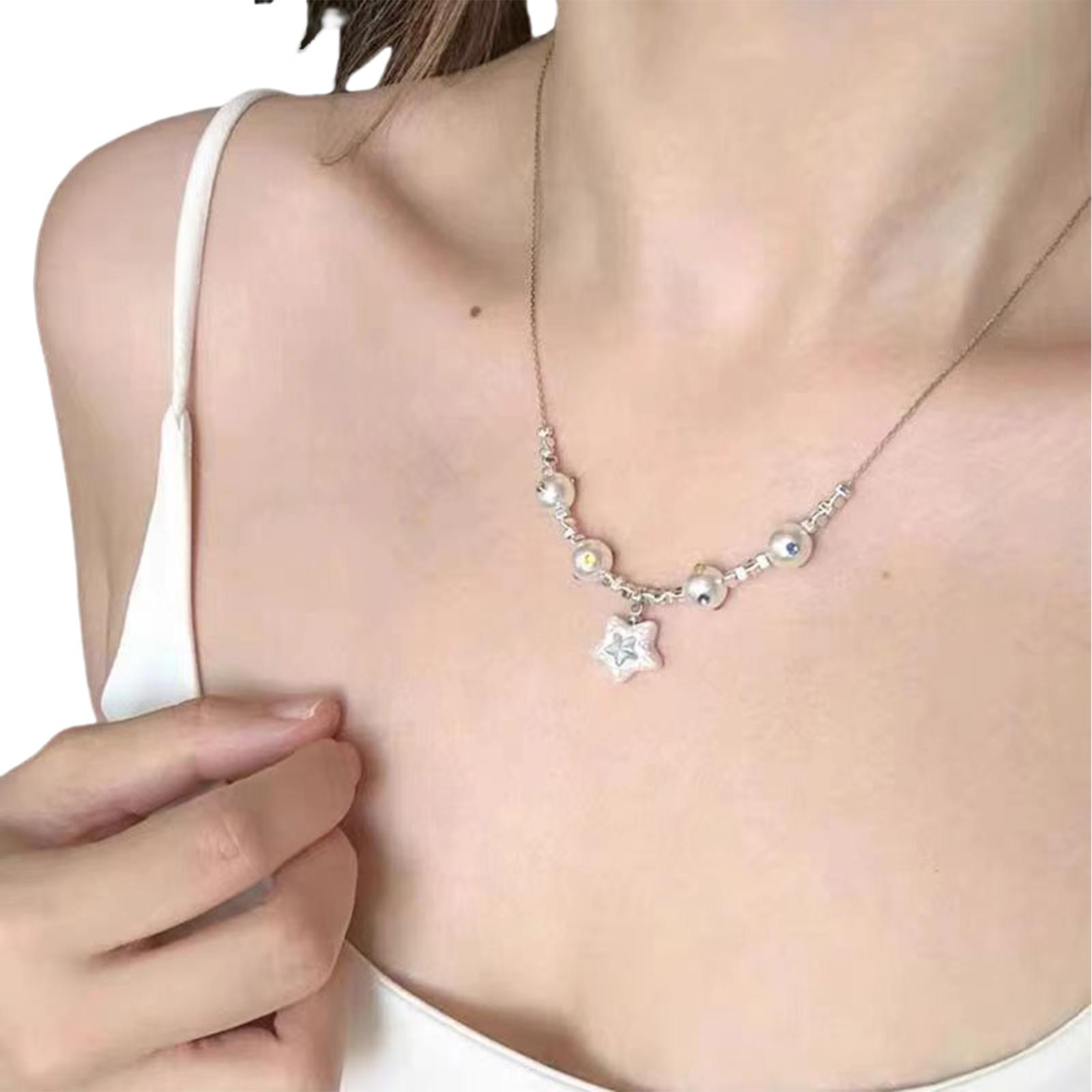 

Богемное ожерелье Простое ожерелье Красивое ожерелье с кубическим цирконием Ожерелье из бусин Подходит для различных случаев 76