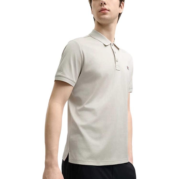 FILA Modern Heritage Classic Brand Letter Logo Casual Daily Simple Versatile Comfortable Breathable Short Sleeve Polo Shirt F11M528121F-GY