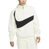 Nike Casual Half-Zip Hooded Long-Sleeve Sweatshirt Men Tops White DX0567-113