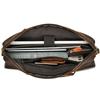 Men'S Leather Commuter Handbag 15 Inch Crazy Horse Leather Briefcase Shoulder Bag Cowhide Business Computer Bag