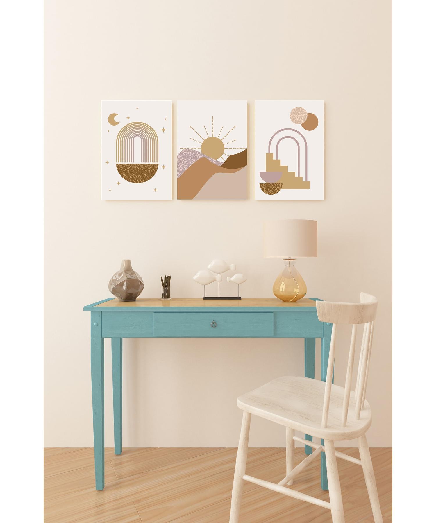 

Вид на раму из 3 предметов - столовый набор для гостиной, гостиной, спальни, кухни, входа в офис