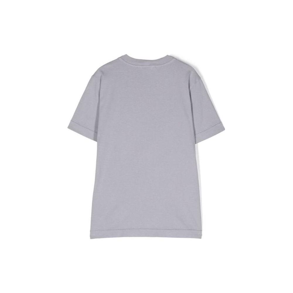 STONE ISLAND Logo Print Pullover T-Shirt Kids Tops Rock-Grey 781620147-V0047